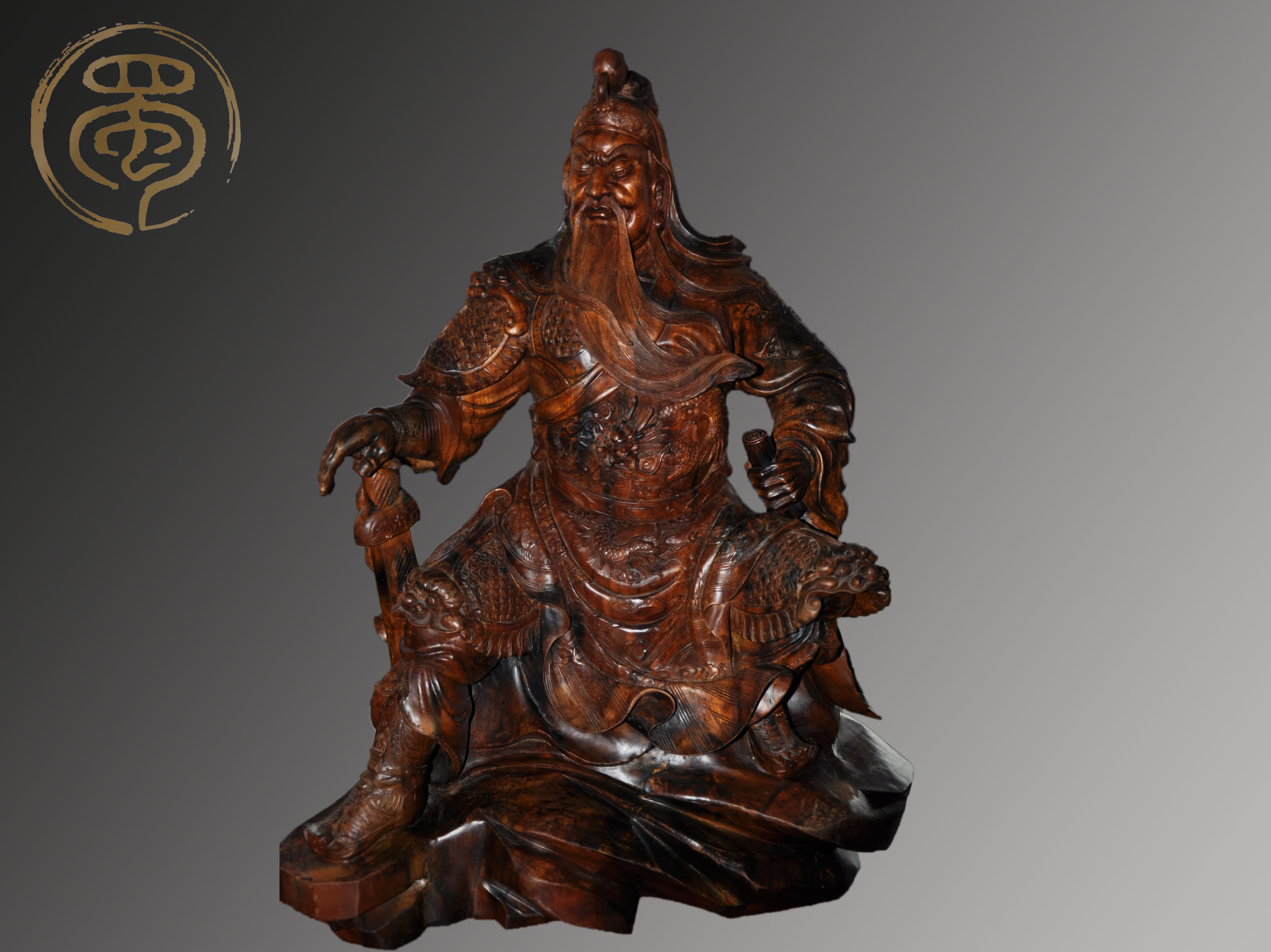 烏木金絲楠關(guān)公