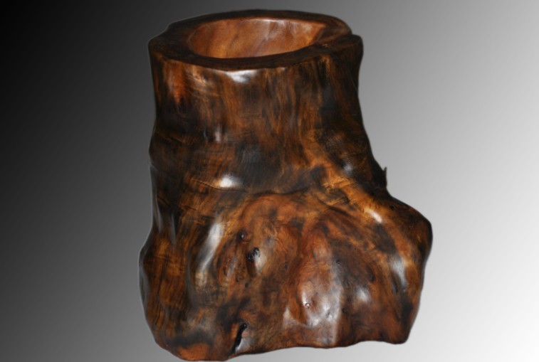 烏木金絲楠——筆筒