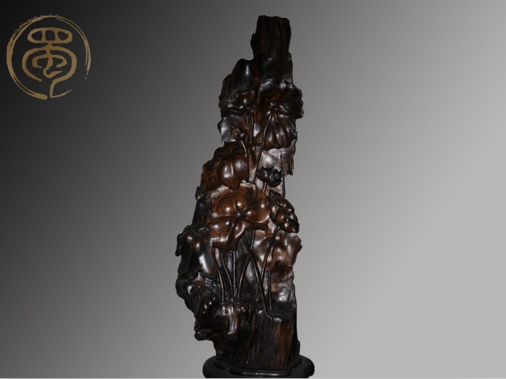 烏木金絲楠——荷花