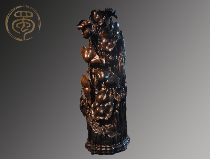 烏木金絲楠——荷花