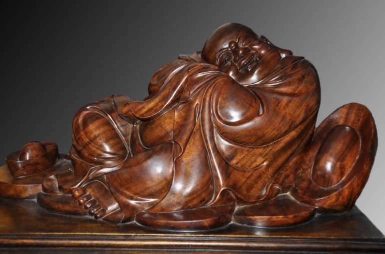 烏木金絲楠彌勒佛